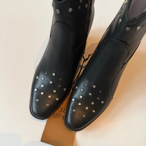 🆕 FRYE & CO Leather Studded Western Boots - Picture 2 of 9